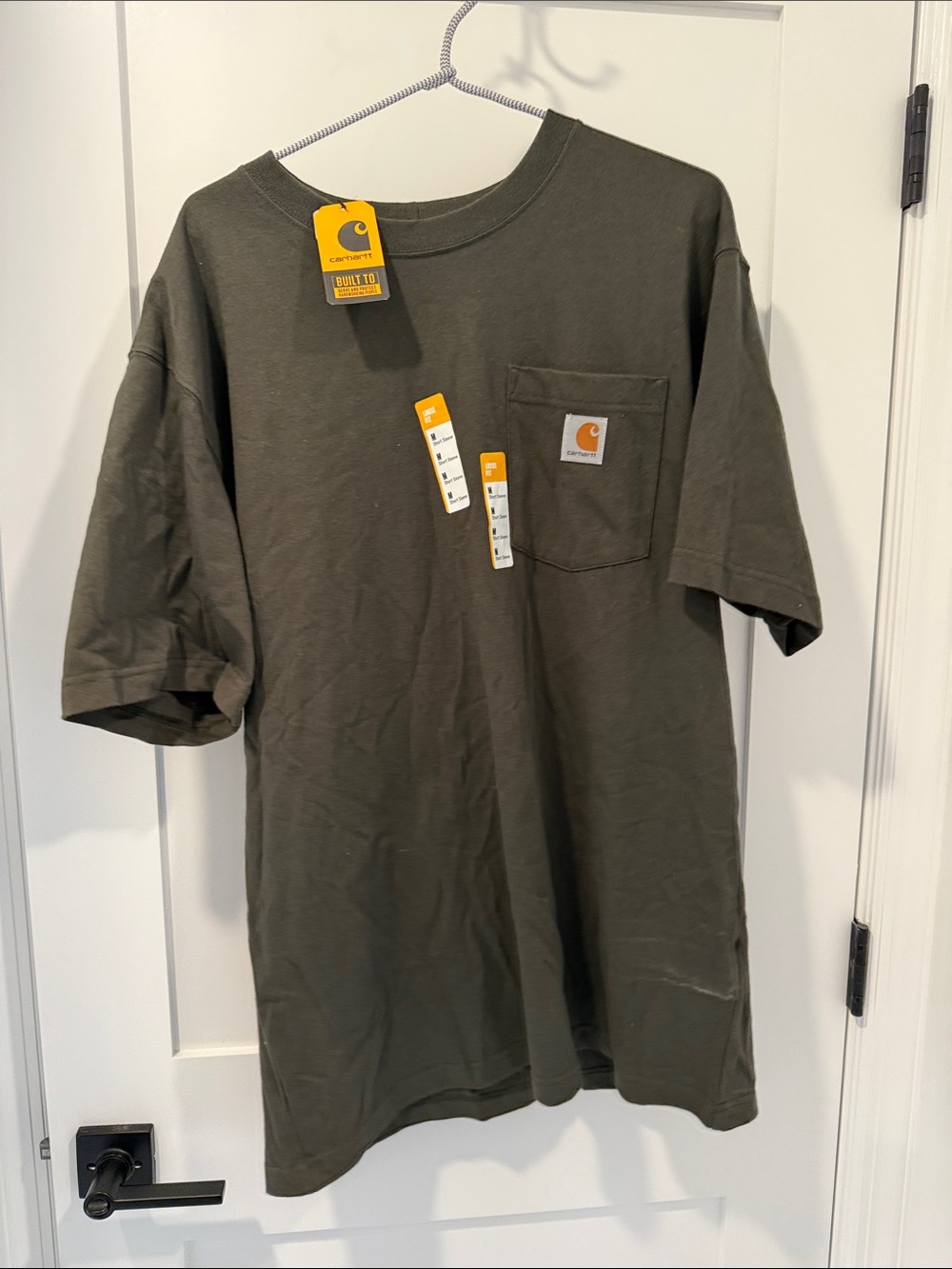 Carhartt Olive Green Short-Sleeve Pocket T-Shirt
